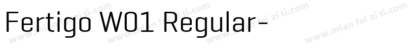 Fertigo W01 Regular字体转换